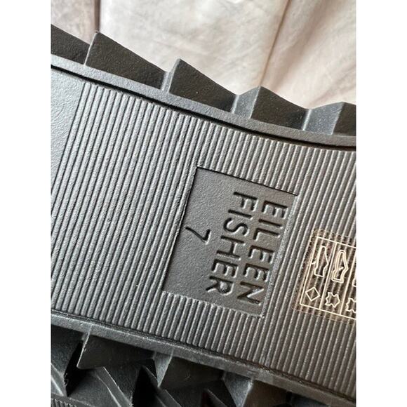 Eileen Fisher Women’s Kenille Sport Suede/Shearling Wedge Boot Black Sz 7 NWOB - Picture 7 of 10